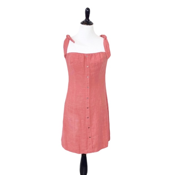 ASTR Off Shoulder Tie Strap Mini Dress Size Medium - Picture 2 of 14